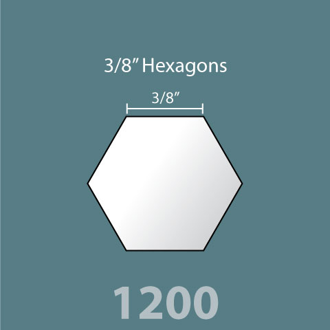 3/8" Pre-Cut Hexagon Pieces